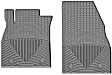 W323GR Front Row All-weather Series Flat Floor Mat, Gray Made of Rubberized Thermoplastic Elastomer