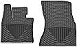 W325 Front Row All-weather Series Flat Floor Mat, Black Made of Rubberized Thermoplastic Elastomer