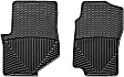 W32 Front Row All-weather Series Flat Floor Mat, Black Made of Rubberized Thermoplastic Elastomer