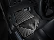 W32 Front Row All-weather Series Flat Floor Mat, Black Made of Rubberized Thermoplastic Elastomer