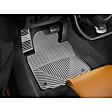 W34GR-W20GR Front and Rear All-weather Series Flat Floor Mat, Gray Made of Rubberized Thermoplastic Elastomer