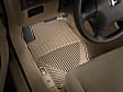 W34TN Front Row All-weather Series Flat Floor Mat, Tan Made of Rubberized Thermoplastic Elastomer