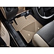 W34TN-W20TN Front and Rear All-weather Series Flat Floor Mat, Tan Made of Rubberized Thermoplastic Elastomer