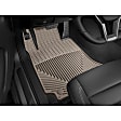 W34TN-W20TN Front and Rear All-weather Series Flat Floor Mat, Tan Made of Rubberized Thermoplastic Elastomer