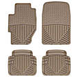 W34TN-W50TN Front and Rear All-weather Series Flat Floor Mat, Tan Made of Rubberized Thermoplastic Elastomer