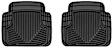 W34-W50 Front and Rear All-weather Series Flat Floor Mat, Black Made of Rubberized Thermoplastic Elastomer