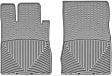 W36GR Front Row All-weather Series Flat Floor Mat, Gray Made of Rubberized Thermoplastic Elastomer