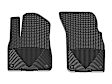 W376 Front Row All-weather Series Flat Floor Mat, Black Made of Rubberized Thermoplastic Elastomer