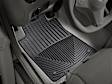 W37 Front Row All-weather Series Flat Floor Mat, Black Made of Rubberized Thermoplastic Elastomer