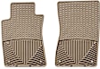 W37TN Front Row All-weather Series Flat Floor Mat, Tan Made of Rubberized Thermoplastic Elastomer