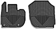 W392 Front Row All-weather Series Molded Floor Liner, Black Made of Rubberized Thermoplastic Elastomer