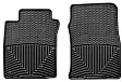 W39 Front Row All-weather Series Flat Floor Mat, Black Made of Rubberized Thermoplastic Elastomer