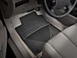 W39 Front Row All-weather Series Flat Floor Mat, Black Made of Rubberized Thermoplastic Elastomer