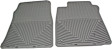 W39GR Front Row All-weather Series Flat Floor Mat, Gray Made of Rubberized Thermoplastic Elastomer