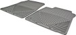 W39GR Front Row All-weather Series Flat Floor Mat, Gray Made of Rubberized Thermoplastic Elastomer