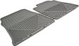 W39GR Front Row All-weather Series Flat Floor Mat, Gray Made of Rubberized Thermoplastic Elastomer