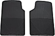 W3 Front Row All-weather Series Flat Floor Mat, Black Made of Rubber