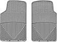 W3GR-W20GR Front and Second Row All-weather Series Flat Floor Mat, Gray Made of Rubberized Thermoplastic Elastomer