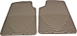 W3TN Front Row All-weather Series Flat Floor Mat, Tan Made of Rubber