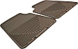 W3TN Front Row All-weather Series Flat Floor Mat, Tan Made of Rubber