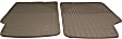 W3TN Front Row All-weather Series Flat Floor Mat, Tan Made of Rubber