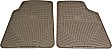 W3TN Front Row All-weather Series Flat Floor Mat, Tan Made of Rubber