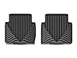 W420 Rear All-weather Series Flat Floor Mat, Black Made of Rubberized Thermoplastic Elastomer