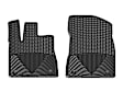 W421 Front Row All-weather Series Flat Floor Mat, Black Made of Rubberized Thermoplastic Elastomer