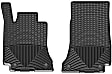 W429 Front Row All-weather Series Flat Floor Mat, Black Made of Rubberized Thermoplastic Elastomer