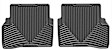 W432 Second Row All-weather Series Flat Floor Mat, Black Made of Rubberized Thermoplastic Elastomer