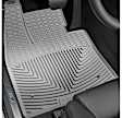 W437GR Front Row All-weather Series Flat Floor Mat, Gray Made of Rubberized Thermoplastic Elastomer