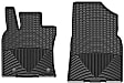 W463 Front Row All-weather Series Flat Floor Mat, Black Made of Rubberized Thermoplastic Elastomer