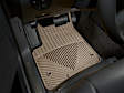 W46TN Front Row All-weather Series Flat Floor Mat, Tan Made of Rubberized Thermoplastic Elastomer