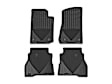 W475-W511 Front and Rear All-weather Series Molded Floor Liner, Black Made of Rubberized Thermoplastic Elastomer