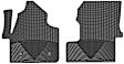W481 Front Row All-weather Series Flat Floor Mat, Black Made of Rubberized Thermoplastic Elastomer