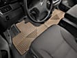 W48TN Front Row All-weather Series Flat Floor Mat, Tan Made of Rubberized Thermoplastic Elastomer