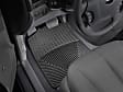 W4 Front Row All-weather Series Flat Floor Mat, Black Made of Rubber
