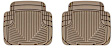 W50TN Rear All-weather Series Flat Floor Mat, Tan Made of Rubberized Thermoplastic Elastomer