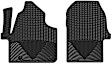 W529 Front Row All-weather Series Flat Floor Mat, Black Made of Rubberized Thermoplastic Elastomer