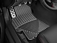 W52 Front Row All-weather Series Flat Floor Mat, Black Made of Rubberized Thermoplastic Elastomer