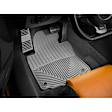 W52-W20 Front and Rear All-weather Series Flat Floor Mat, Black Made of Rubberized Thermoplastic Elastomer
