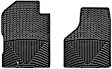 W54 Front Row All-weather Series Flat Floor Mat, Black Made of Rubberized Thermoplastic Elastomer