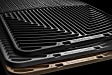 W556 Front Row All-weather Series Flat Floor Mat, Black Made of Rubberized Thermoplastic Elastomer