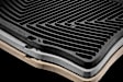 W557GR Rear All-weather Series Flat Floor Mat, Gray Made of Rubberized Thermoplastic Elastomer