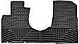 W59 Front Row All-weather Series Flat Floor Mat, Black Made of Rubberized Thermoplastic Elastomer