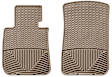 W61TN Front Row All-weather Series Flat Floor Mat, Tan Made of Rubberized Thermoplastic Elastomer