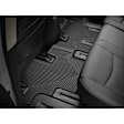 W61-W142 Front and Rear All-weather Series Molded Floor Liner, Black Made of Rubberized Thermoplastic Elastomer