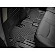 W61-W50 Front and Rear All-weather Series Flat Floor Mat, Black Made of Rubberized Thermoplastic Elastomer