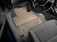 W65TN Front Row All-weather Series Flat Floor Mat, Tan Made of Rubberized Thermoplastic Elastomer
