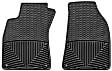 W67 Front Row All-weather Series Flat Floor Mat, Black Made of Rubberized Thermoplastic Elastomer